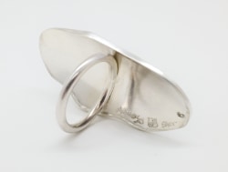 Ring 8: Etched sterling